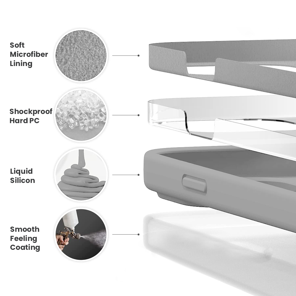 4 layer structure for light gray color