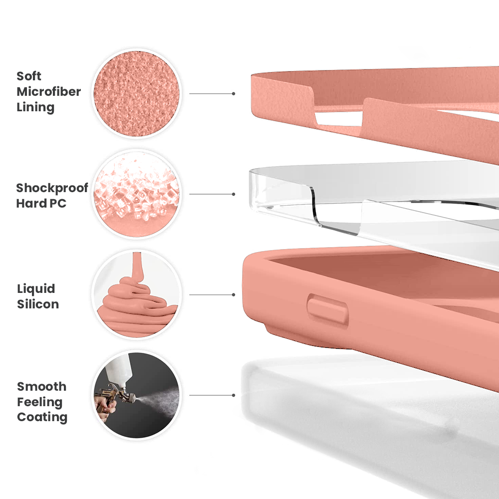 4 layer structure for peach color