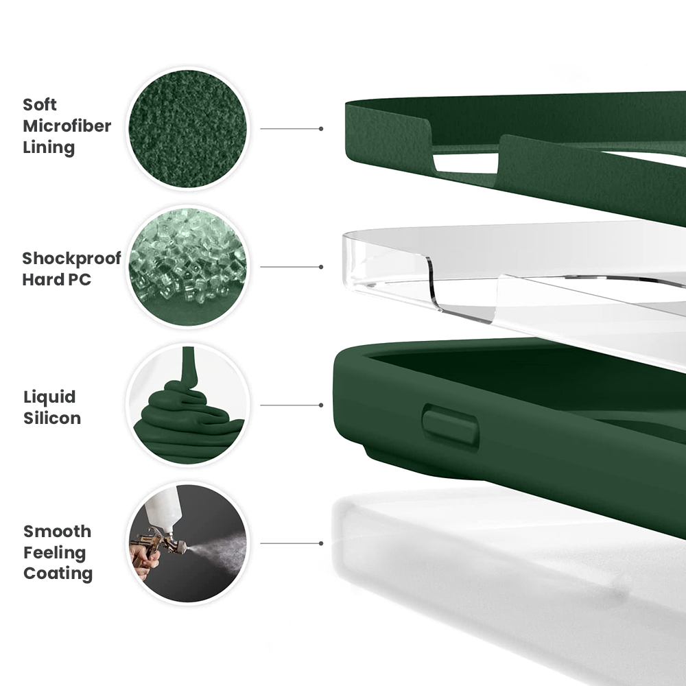 4 layer structure for bottle green